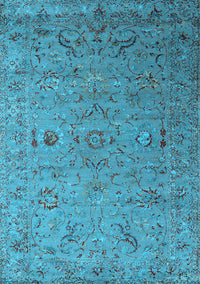 Oriental Light Blue Industrial Rug, urb2770lblu