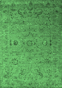 Oriental Emerald Green Industrial Rug, urb2770emgrn