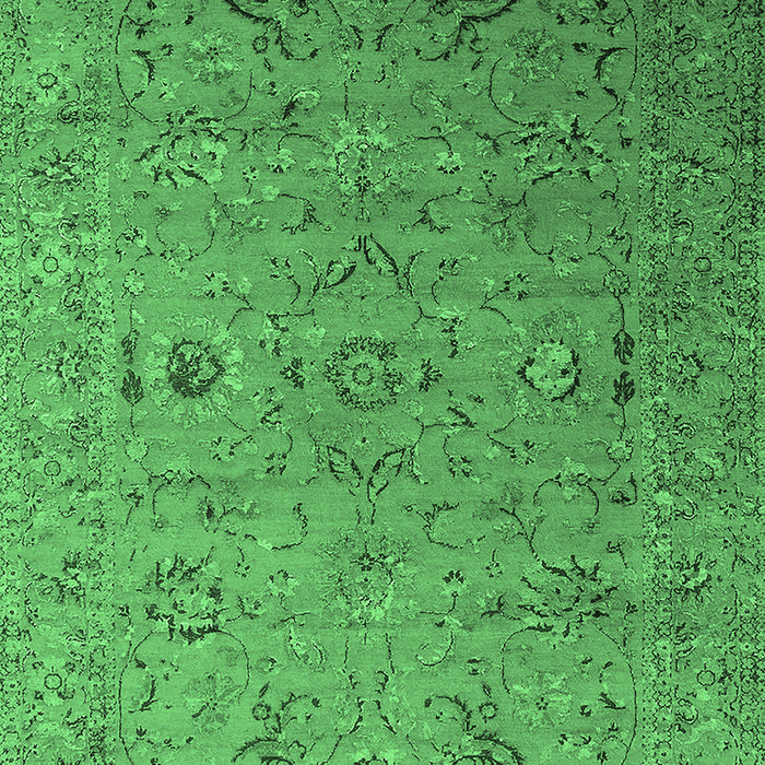 Oriental Emerald Green Industrial Rug, urb2770emgrn
