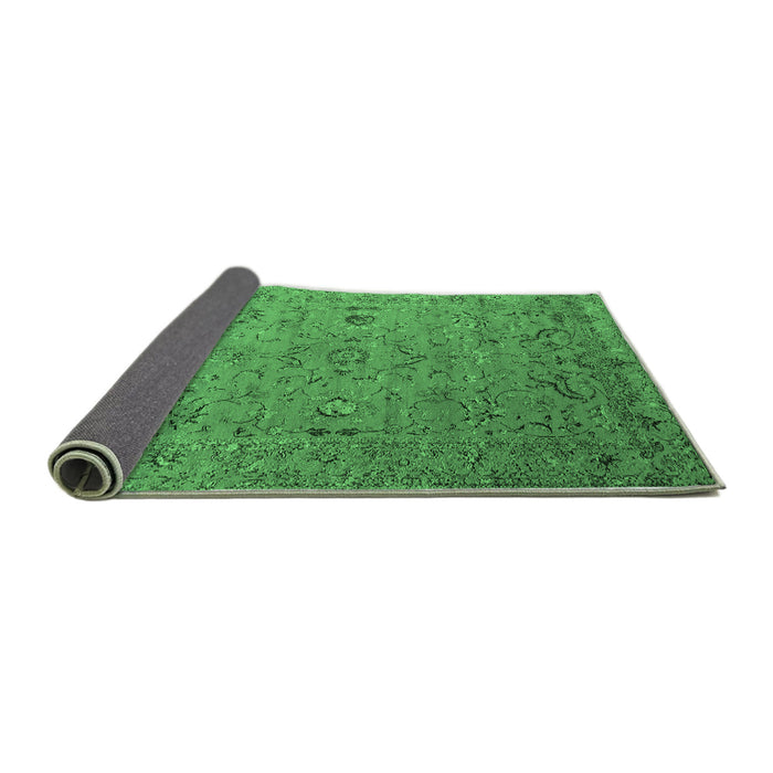 Sideview of Oriental Emerald Green Industrial Rug, urb2770emgrn