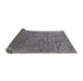 Sideview of Mid-Century Modern Carbon Gray Oriental Rug, urb2771