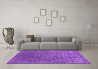 Machine Washable Oriental Purple Industrial Rug, wshurb2771pur