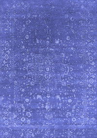 Oriental Blue Industrial Rug, urb2771blu