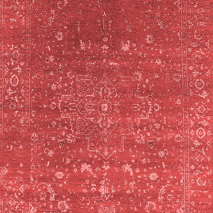 Machine Washable Oriental Red Industrial Rug, wshurb2771red