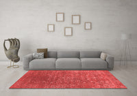 Machine Washable Oriental Red Industrial Rug, wshurb2771red