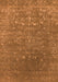 Machine Washable Oriental Orange Industrial Area Rugs, wshurb2771org