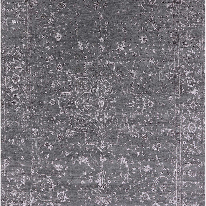Machine Washable Industrial Modern Carbon Gray Rug, wshurb2771