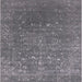 Square Mid-Century Modern Carbon Gray Oriental Rug, urb2771