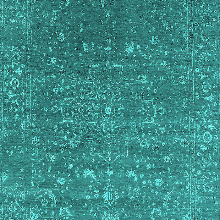 Oriental Turquoise Industrial Rug, urb2771turq