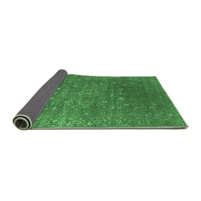 Sideview of Oriental Emerald Green Industrial Rug, urb2771emgrn
