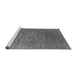 Sideview of Machine Washable Oriental Gray Industrial Rug, wshurb2772gry