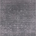 Square Mid-Century Modern Carbon Gray Oriental Rug, urb2772