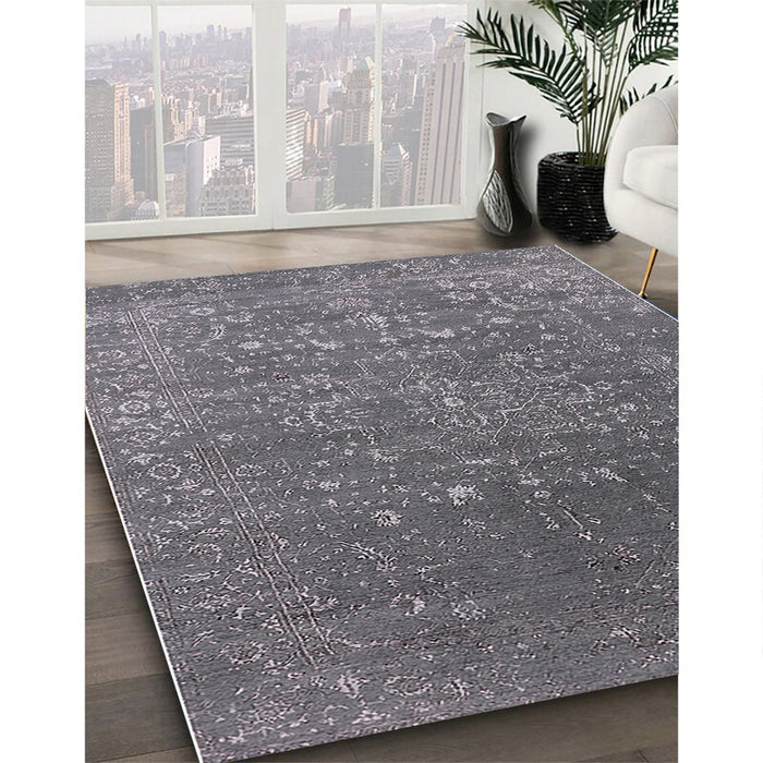 Machine Washable Industrial Modern Carbon Gray Rug in a Family Room, wshurb2772