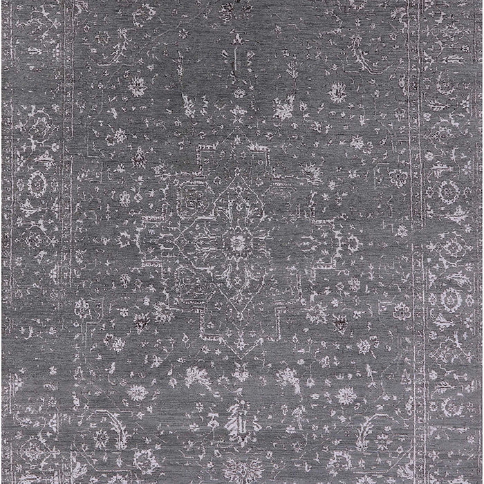 Machine Washable Industrial Modern Carbon Gray Rug, wshurb2772