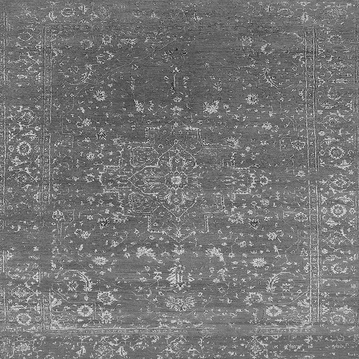 Square Oriental Gray Industrial Rug, urb2772gry