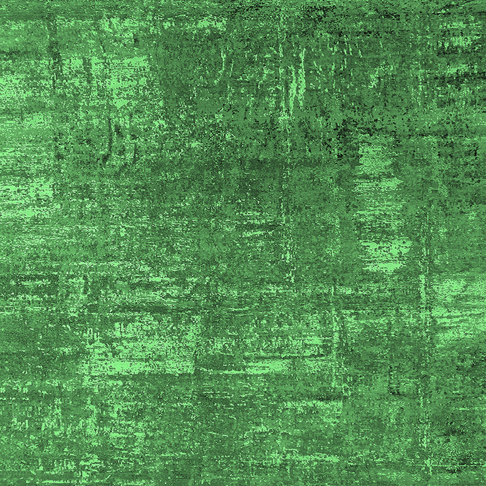 Square Oriental Emerald Green Industrial Rug, urb2773emgrn