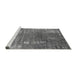 Sideview of Machine Washable Oriental Gray Industrial Rug, wshurb2773gry