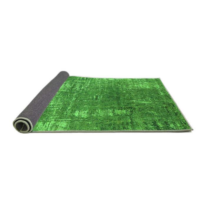 Sideview of Oriental Green Industrial Rug, urb2773grn