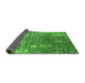 Sideview of Oriental Green Industrial Rug, urb2773grn