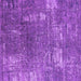 Square Machine Washable Oriental Purple Industrial Area Rugs, wshurb2773pur