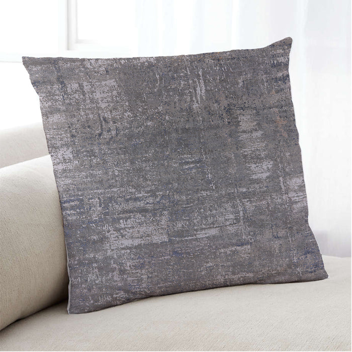 Lifestyle Image of Mid-Century Modern Urban Square Gray Throw Pillow, 18 inch by 18 inch, pwurb2773