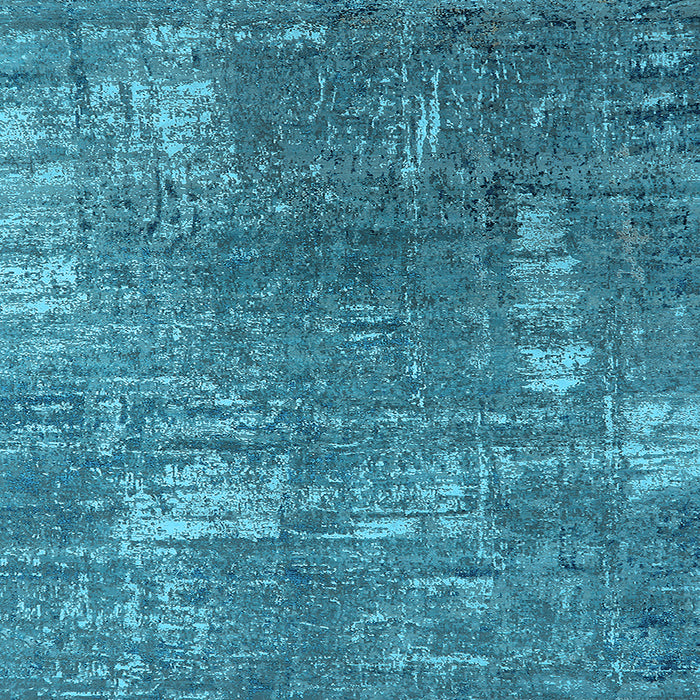 Square Oriental Light Blue Industrial Rug, urb2773lblu