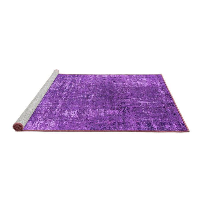 Sideview of Machine Washable Oriental Purple Industrial Area Rugs, wshurb2773pur