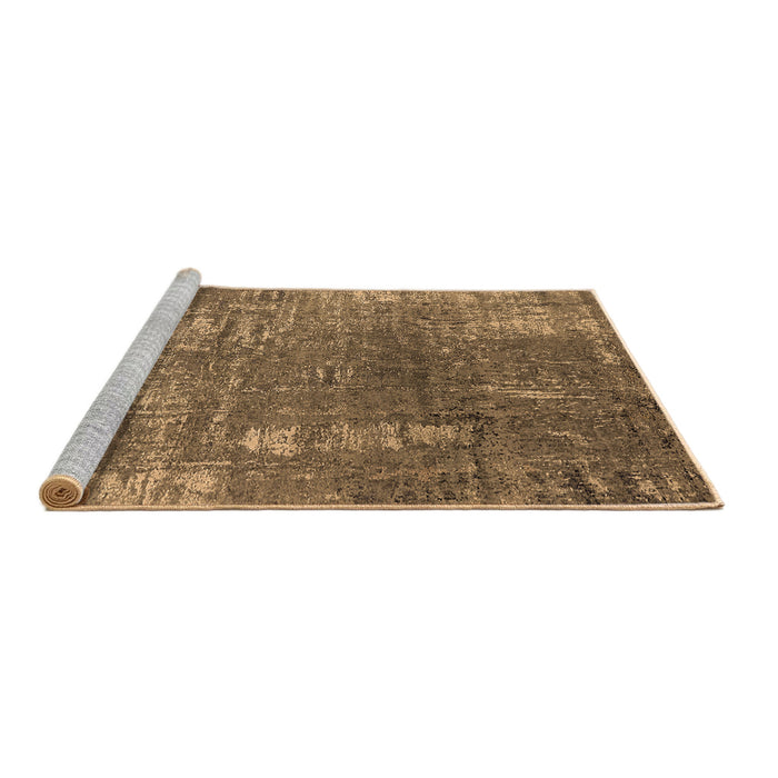 Sideview of Machine Washable Oriental Brown Industrial Rug, wshurb2773brn