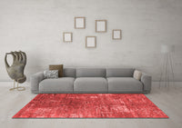 Machine Washable Oriental Red Industrial Rug, wshurb2773red