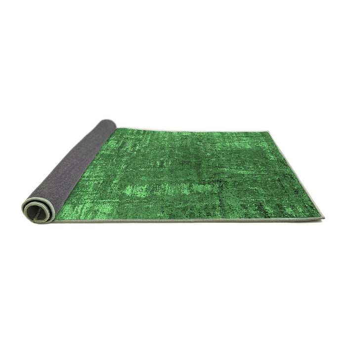 Sideview of Oriental Emerald Green Industrial Rug, urb2773emgrn
