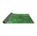 Sideview of Oriental Emerald Green Industrial Rug, urb2773emgrn