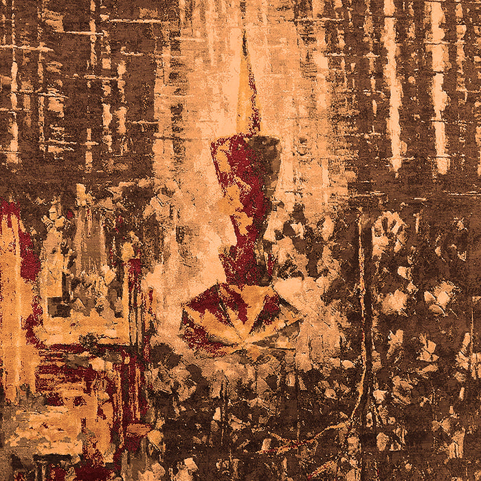 Oriental Orange Industrial Rug, urb2774org