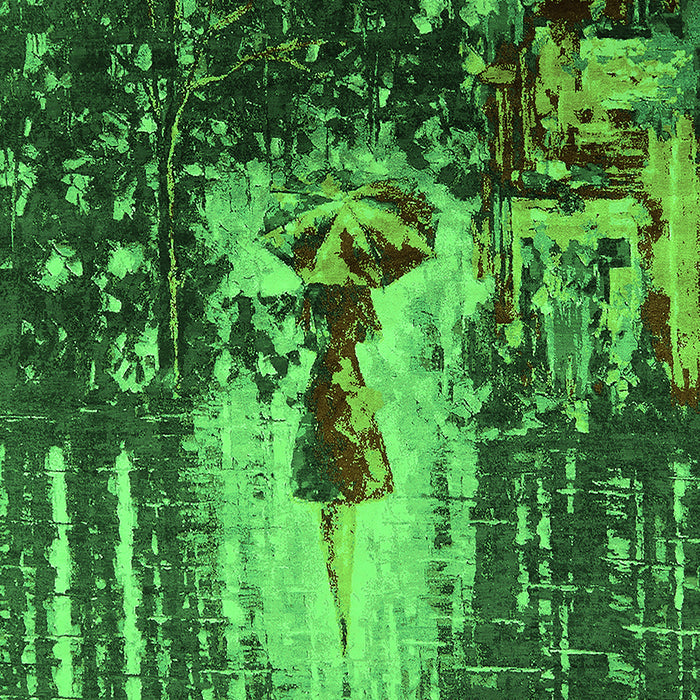 Oriental Green Industrial Rug, urb2774grn