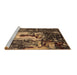 Sideview of Machine Washable Oriental Brown Industrial Rug, wshurb2774brn