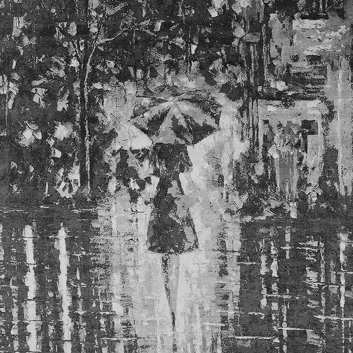 Oriental Gray Industrial Rug, urb2774gry