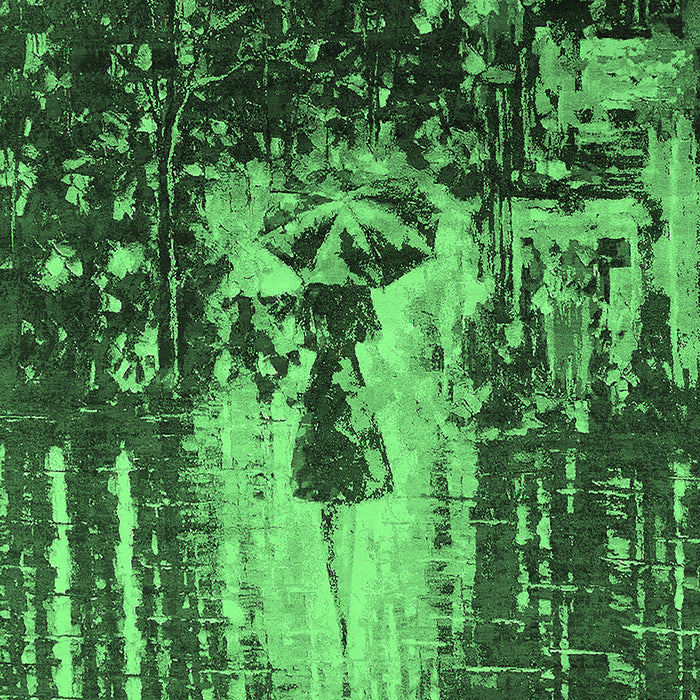 Oriental Emerald Green Industrial Rug, urb2774emgrn