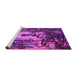 Sideview of Machine Washable Oriental Pink Industrial Rug, wshurb2774pnk