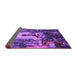 Sideview of Oriental Purple Industrial Rug, urb2774pur