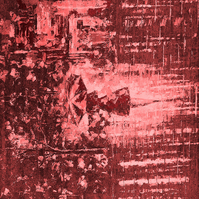 Machine Washable Oriental Red Industrial Rug, wshurb2774red