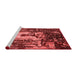 Industrial Red Washable Rugs