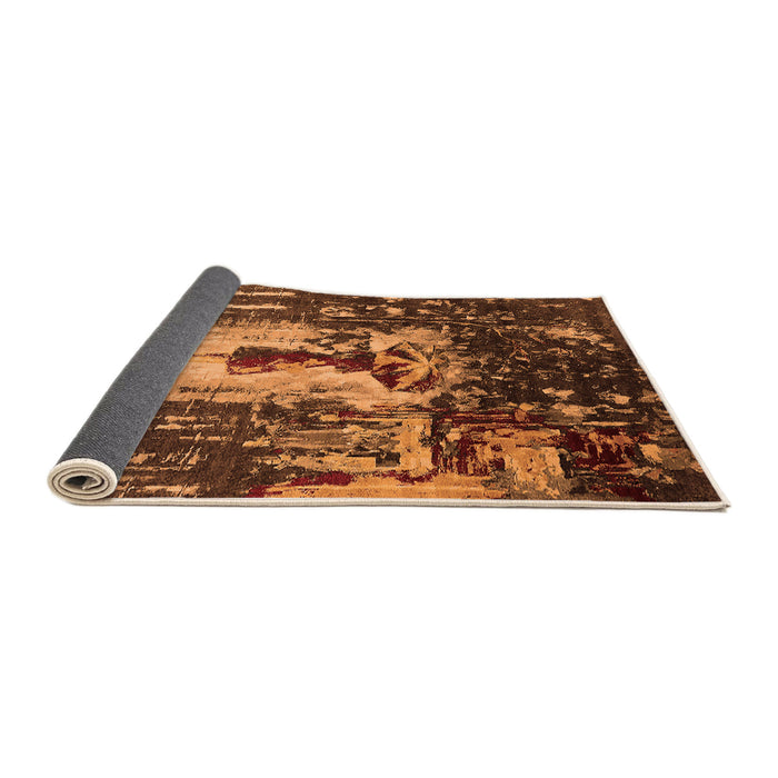 Sideview of Oriental Orange Industrial Rug, urb2774org