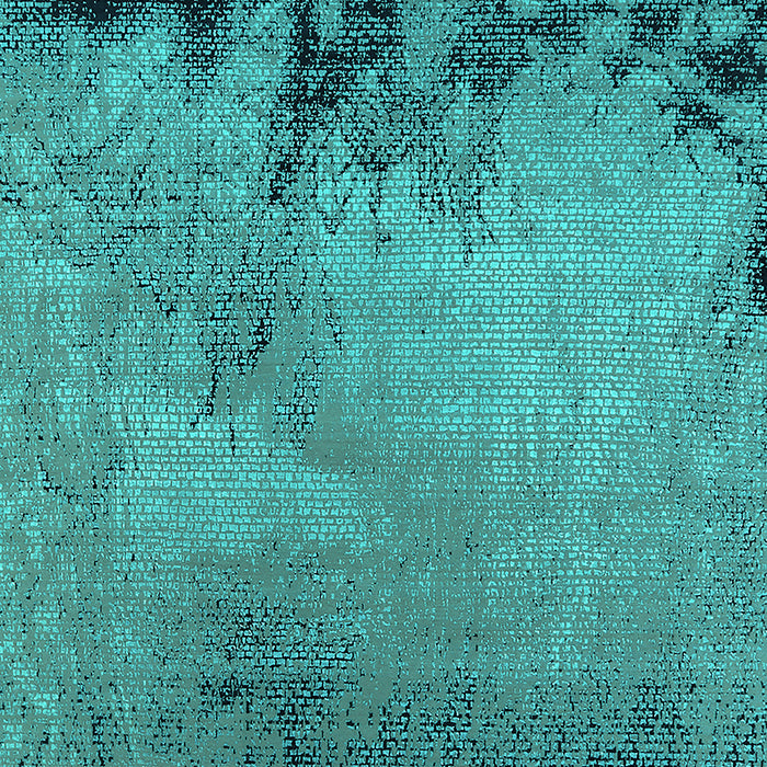 Machine Washable Oriental Turquoise Industrial Area Rugs, wshurb2775turq