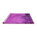 Sideview of Machine Washable Oriental Pink Industrial Rug, wshurb2775pnk