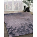 Mid-Century Modern Purple Oriental Rug in Family Room, urb2775