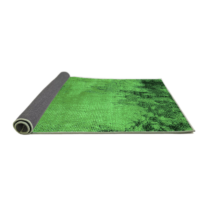 Sideview of Oriental Green Industrial Rug, urb2775grn