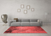 Machine Washable Oriental Red Industrial Rug, wshurb2775red