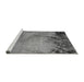 Sideview of Machine Washable Oriental Gray Industrial Rug, wshurb2775gry