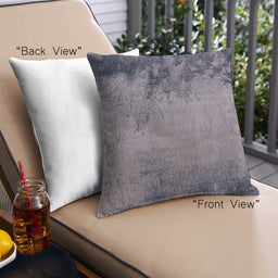 Front View of Mid-Century Modern Urban Square Purple Throw Pillow, 18 inch by 18 inch, pwurb2775