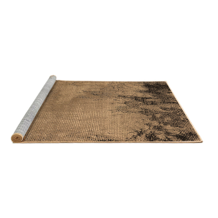 Sideview of Machine Washable Oriental Brown Industrial Rug, wshurb2775brn