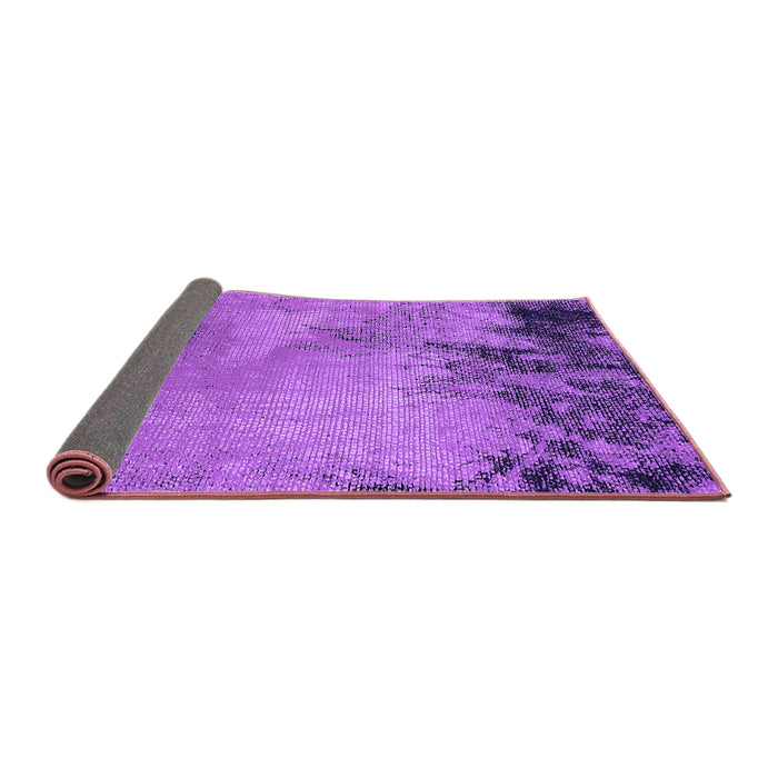 Sideview of Oriental Purple Industrial Rug, urb2775pur